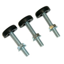 1969-72 Oldsmobile 442  W30 Outside Air Hood Adjustment Bumpers 3pc