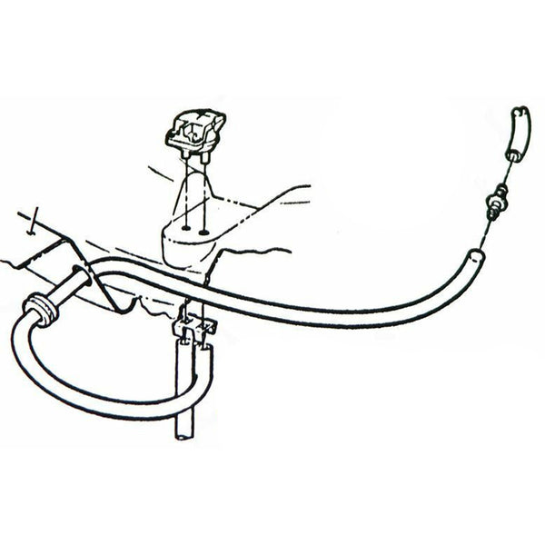 1969-70 GTO Ram Air Carb Pan Vacuum Line Grommet 1pc