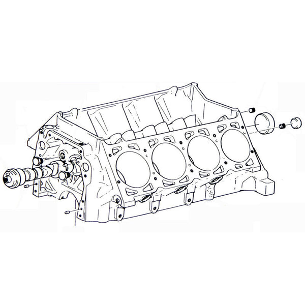 1964-72 Oldsmobile Engine Oil Passage Plugs All V8 Engines 4pc Kit, Also 1979 Trans Am Olds 403 Engine
