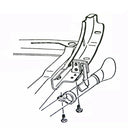 1970-72 Oldsmobile 442 W-30 Ralley 350 Cut Out Bumper Rear Tail Pipe Hangers Trumpet Exhaust 2pc