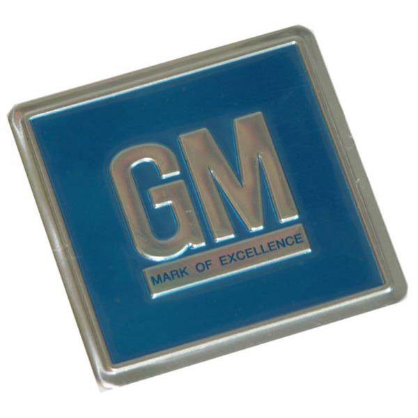 1968 GM Metal Door Jamb Decal Blue 1pc