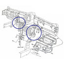 1968-69 Pontiac GTO Hideaway Actuator Covers 2pc