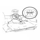 1971-72 GM A Body Vapor Tank Lines Clamp 3pc