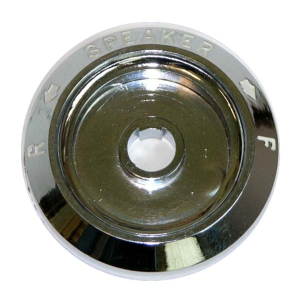 1968-72 Pontiac GTO Lemans Chrome Speaker Balance Bezel - White Letters