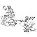 1964-77 GM A-Body Rear Axle Bumpers with Correct Ribbs, 2pc
