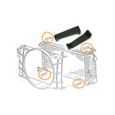 1968-79 Pontiac, Lemans, Tempest, GTO 3-Core Radiator Pads, 2pc