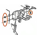 1964-72 GM A-Body Parking Brake Lever Mounting Nuts 3pc