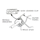 1964-72 GM Front and Rear Window Replacement Stud Screws 20pc