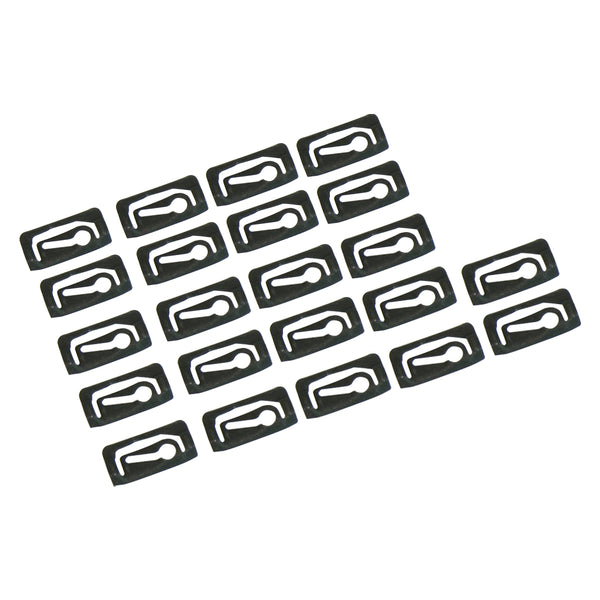 1964-81 GM Rear Window Stainless Trim Hold Down Clip Kit 22pc Long Clips