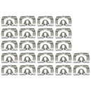 1964-72 GM Rear Window Stainless Trim Hold Down Clip Kit 22pc Short Clips