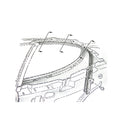 1964-72 GM Head Liner Trim Hold Down Screws Large Head 46pc Kit