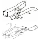 1964-77 GM Correct Tail Pipe Hanger Clamp 2-1/2" Single Bolt Silver Zinc 2pc