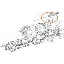 1967-69 Pontiac GTO Firebird Rear Alternator Support Bracket All V8 Bent 1pc