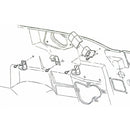 1968-72 Pontiac, GTO, Firebird Firewall Wire Retaining Clips Non AC Cars 3pc