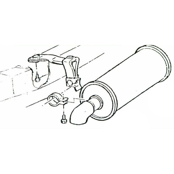 1970-72 Chevrolet Chevelle & Monte Carlo Tail Pipe Hangers, 2pc