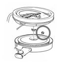 1970-72 Cutlass 442 W-31 Air Cleaner Base Rubber Plug 1pc