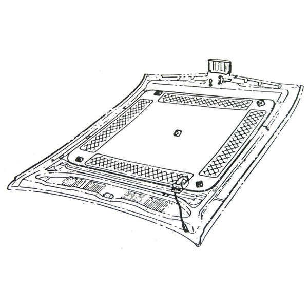 1964-72 GM A-body Hood Insulation Fasteners 5pc Kit
