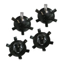 1968-72 GM Door Window Glass Plastic Ride Clips and Buttons 4pc