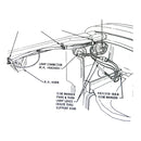 1968-72 Oldsmobile Cutlass Front End Harness Strap Kit 5pc