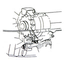 1968-72 Oldsmobile Cutlass Neg Battery Cable Hold Down Clamp