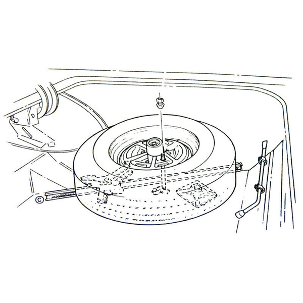 1966-72 Oldsmobile Cutlass Lug Wrench Clips 4pc
