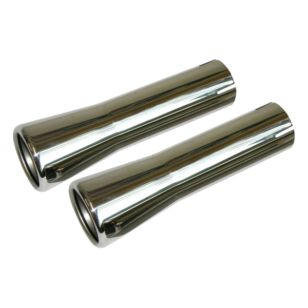 1966-68 Pontiac GTO Stainless Chrome Exhaust Extensions 2" Pair