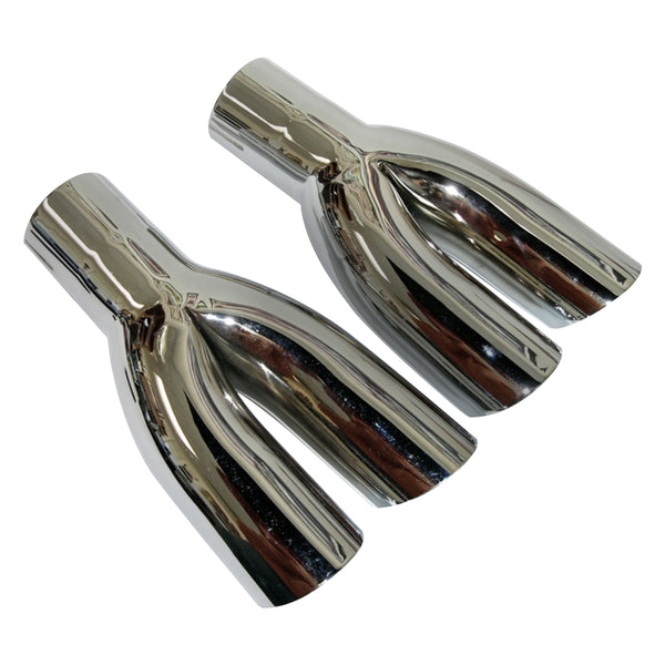 1970-71 Pontiac GTO Stainless Exhaust Extensions 2 1/4" Pair