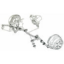 1964-79 GM Steering Gear Box Pitman Arm Nut and Washer 2pc