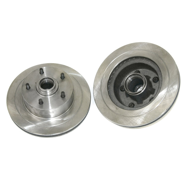 1970-75 GM A & X-body Factory Correct Rotors With Groove 2pc Kit