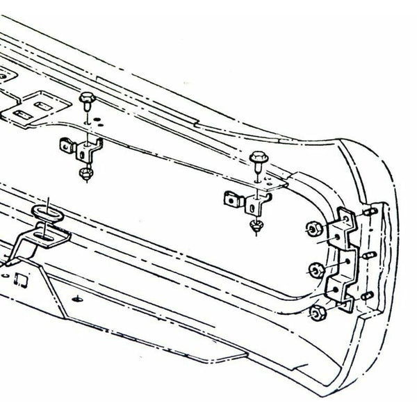 1968-69 Pontiac GTO Hideaway Brackets and Hardware 12pc