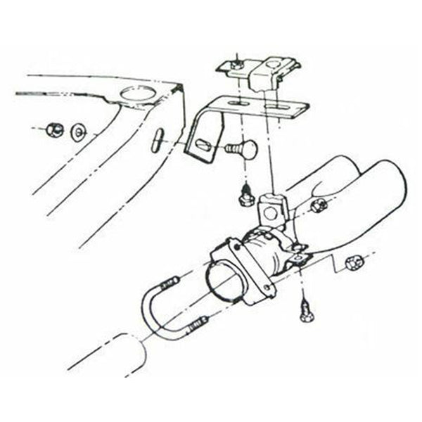 1971 Pontiac GTO Rear Pipe Hangers 2pc