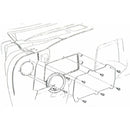 1964-72 GM A-Body 1967-69 GM F-Body 1968-74 GM X-body Non AC Heater Delete Plates