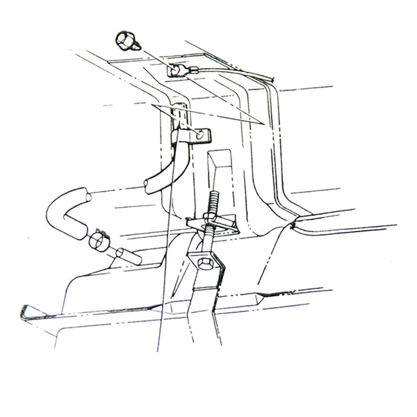 1968-69 Gas Tank Vent Tube With Foam GM A-Body Also 69 GP