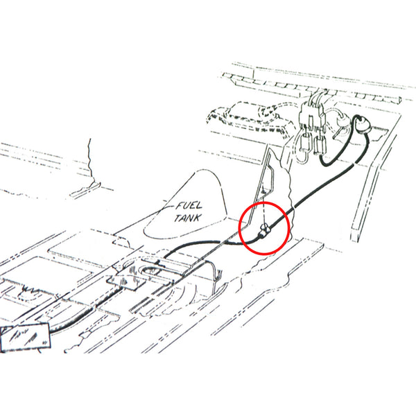 1968-72 Pontiac GTO Fuel Tank Sending Unit Wire Hold Down Clip 1 Pc.