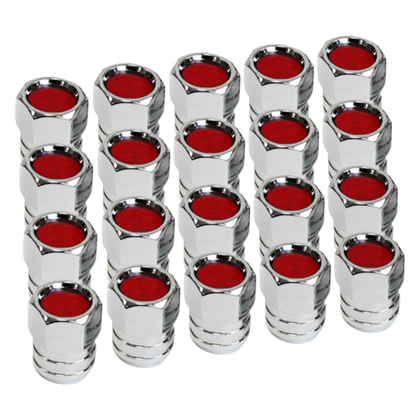 1967-70 Pontiac, GTO Firebird Rally II Lug Nuts, Red Center, 20pc