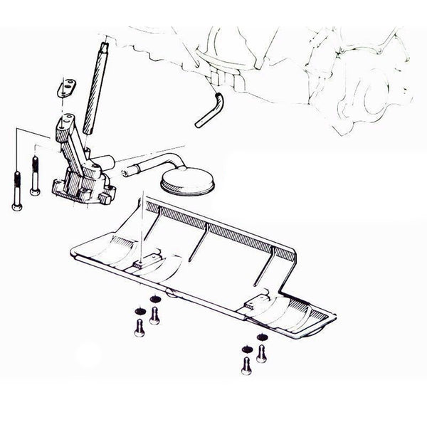 1965-68 Pontiac Dipstick Tube In Pan 1pc.