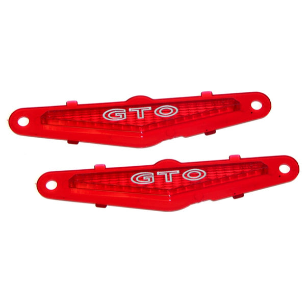1969 GTO Rear Quarter Side Marker Lens, Pair