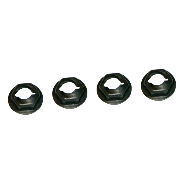 1969 GTO Rear Quarter Side Marker Bezel Mounting Nuts Correct Black 4pc