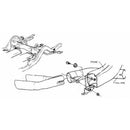 1972 Pontiac GTO Rear Tail Pipe Hanger, Pair