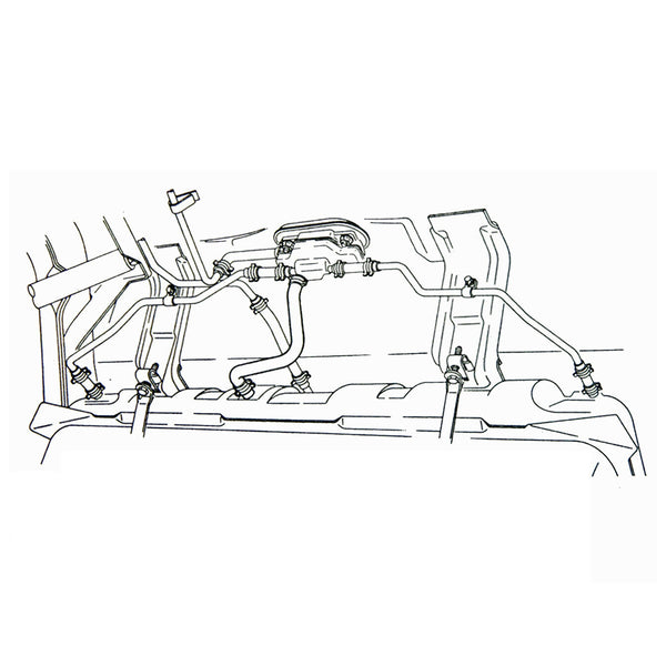 1970 GM A-Body Fuel Tank Vapor Lines & Hoses 14pc