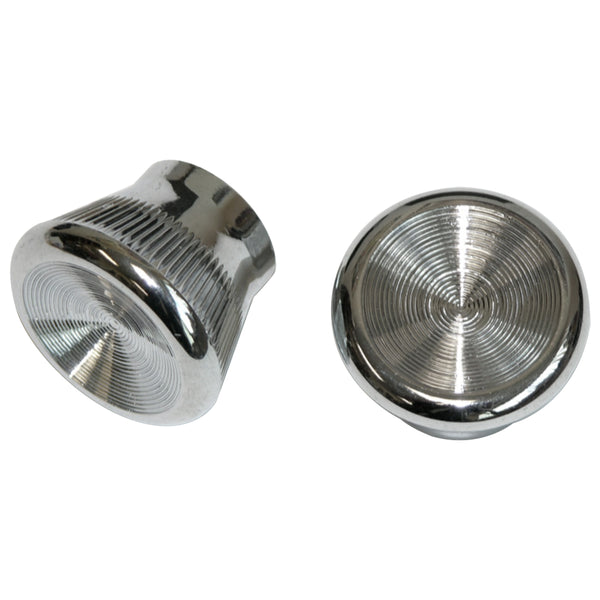 1967-72 GTO Radio Dash Knob For Radio or Non A/C Vent Pull, 2pc