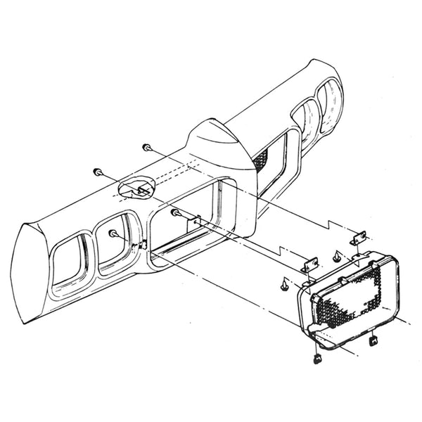 1970 Pontiac GTO Front Grill Brackets Upper & Lower, 8pc