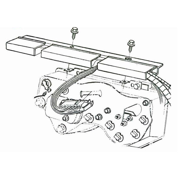1969-72 GTO, 1969 Firebird Dash Gauge Cluster Harness Channel Clips