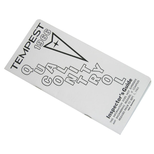 1966 Pontiac Tempest/Lemans/GTO Inspector's Guide 1pc