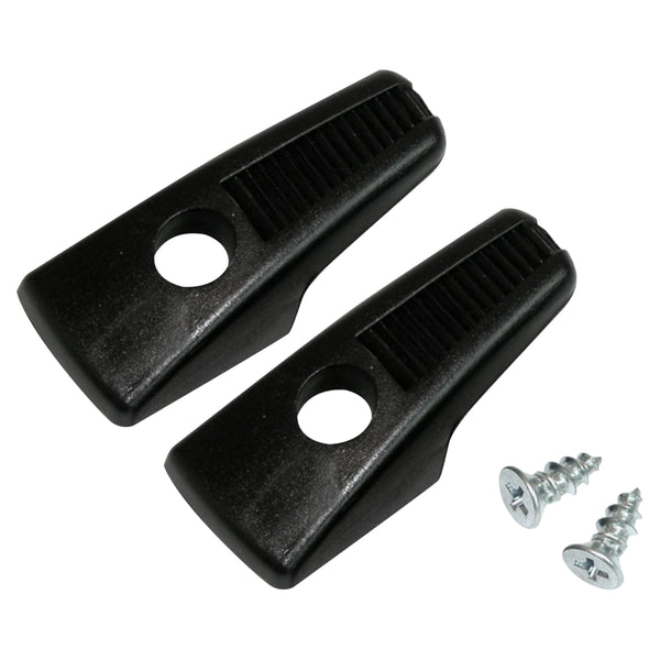 1967-77 Headliner Coat Hooks- Black, 2pc