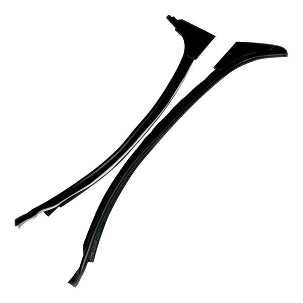 1970-72 GM A-Body Inside Quarter Panel Jamb Edging, Black 2pc