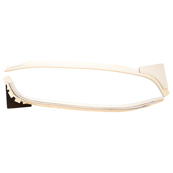 1970-72 GM A-Body Inside Quarter Panel Jamb Edging - White 2pc
