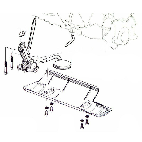 1965-73 Pontiac Windage Tray Mounting Kit 8pc