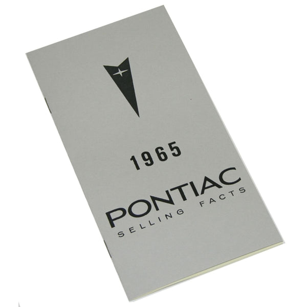1965 Pontiac GTO Selling Facts Book 1pc