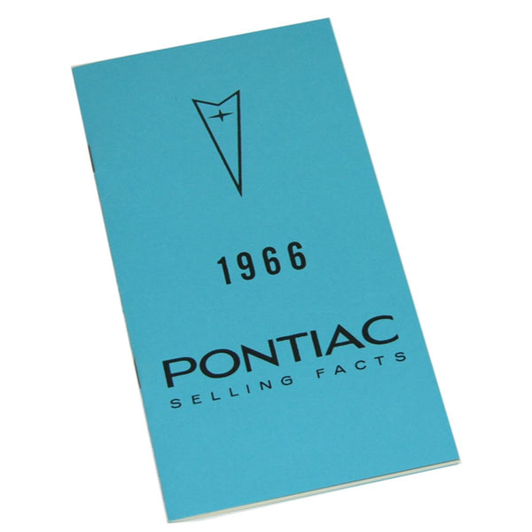 1966 Pontiac GTO Selling Facts Book 1pc